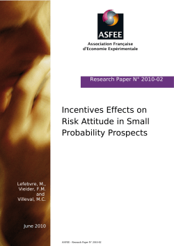 Incentives Effects on Risk Attitude in Small Probability