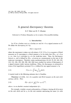 A general discrepancy theorem