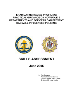 Skills Assessment - Division of Criminal Justice