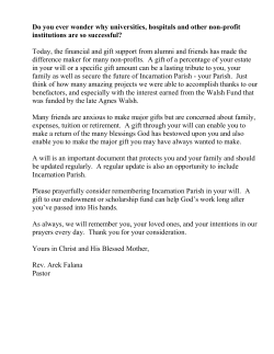 info. - Incarnation Catholic Parish