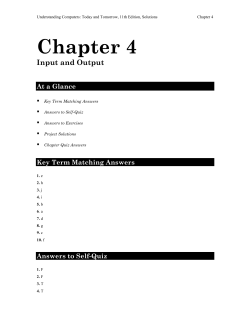 Answers to Exercises