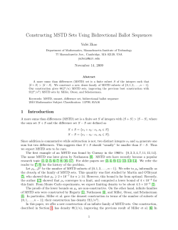 Constructing MSTD Sets Using Bidirectional Ballot Sequences
