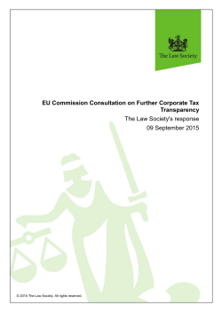 Law Society consultation response on further