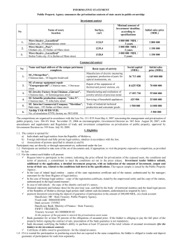 comunicat informativ