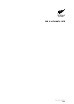 nzf disciplinary code - New Zealand Football