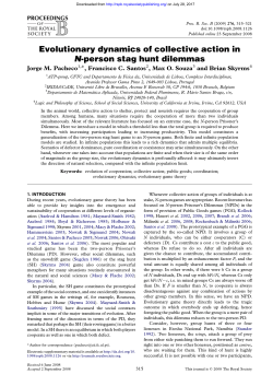 Evolutionary dynamics of collective action in N