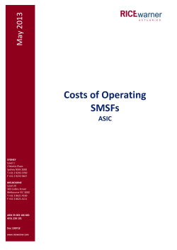 Costs of Operating SMSFs