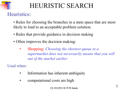 Heuristic Search Methods