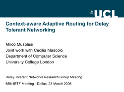 Context-aware Adaptive Routing (CAR)