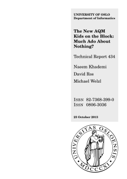 The New AQM Kids on the Block: Much Ado About Nothing