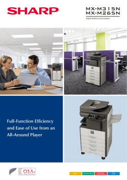 Full-Function Efficiency and Ease of Use from an All