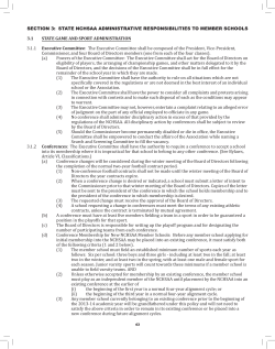 3.1 State Game and Sport Administration