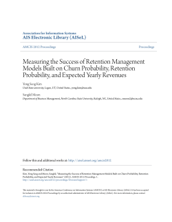 Measuring the Success of Retention Management Models Built on