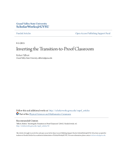 Inverting the Transition-to-Proof Classroom