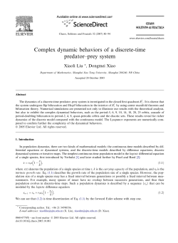 Complex dynamic behaviors of a discrete