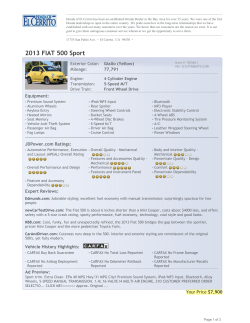 2013 FIAT 500 Sport