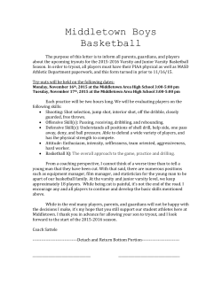 Middletown Boys Basketball The purpose of this letter is to inform all