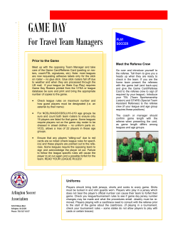GAME DAY - Arlington Soccer Association