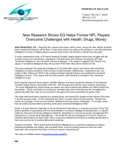 New Research Shows EQ Helps Former NFL Players
