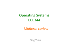 Operating Systems ECE344