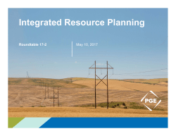 Integrated Resource Planning
