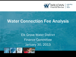 Presentation for January 30, 2013 Meeting
