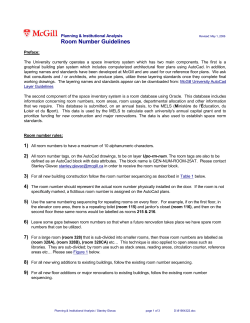 Space Allocation Updating Guidelines [Reference]