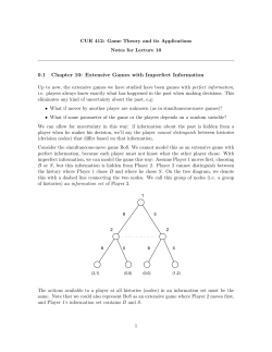 0.1 Chapter 10: Extensive Games with Imperfect Information