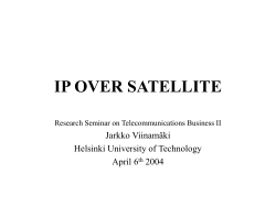 ip over satellite - TKK