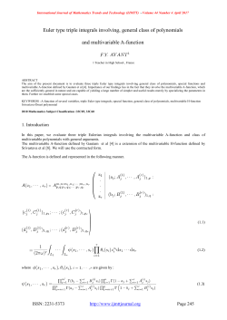 Euler type triple integrals involving, general class of polynomials