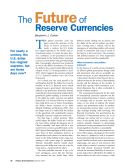 The Future of Reserve Currencies