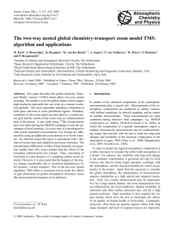 The two-way nested global chemistry