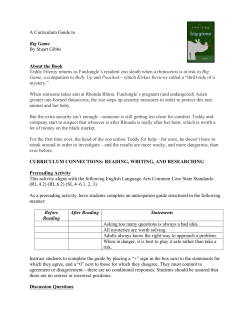 A Curriculum Guide to Big Game By Stuart Gibbs About the Book
