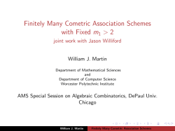Finitely Many Cometric Association Schemes with Fixed m1>2
