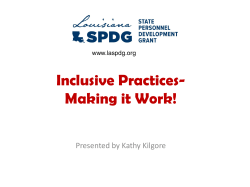 Inclusive Practices