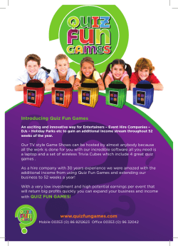 Introducing Quiz Fun Games www.quizfungames.com