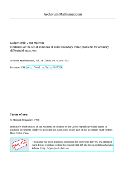 Finiteness of the set of solutions of some boundary