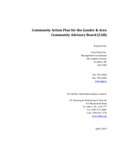 Community Plan - Newfoundland and Labrador Housing and