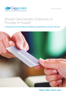 Should Card Issuers Outsource or Process In-House?