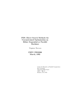 PDS: Direct Search Methods for Unconstrained Optimization on