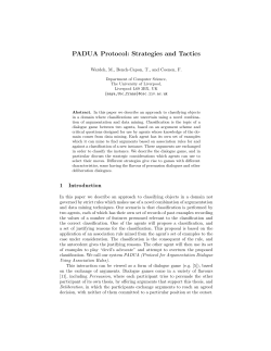 PADUA Protocol: Strategies and Tactics