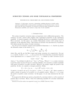 Schouten tensor and some topological properties
