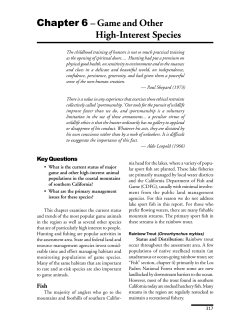 Chapter 6 &ndash; Game and Other High
