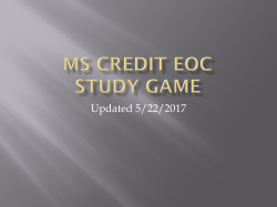 MS Study Game