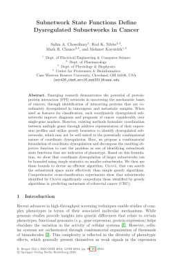 Subnetwork State Functions Define Dysregulated Subnetworks in