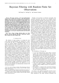 Bayesian Filtering with Random Finite Set Observations - Ba