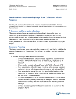 Best Practices: Implementing Large Scale Collections - F
