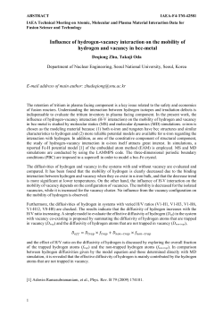 Influence of hydrogen-vacancy interaction on the mobility of
