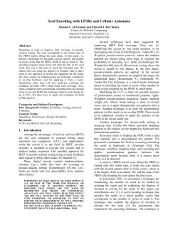 Seed Encoding with LFSRs and Cellular Automata