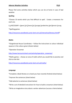 Adverse Weather Activities P5/6